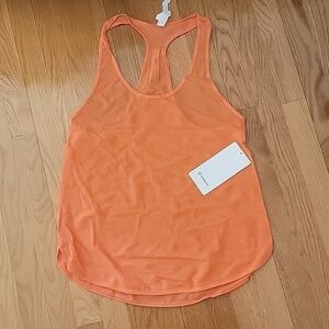 * NWT Lululemon 105 Singlet Mesh Tank Top Women's Size 6 Color Citrus Orange